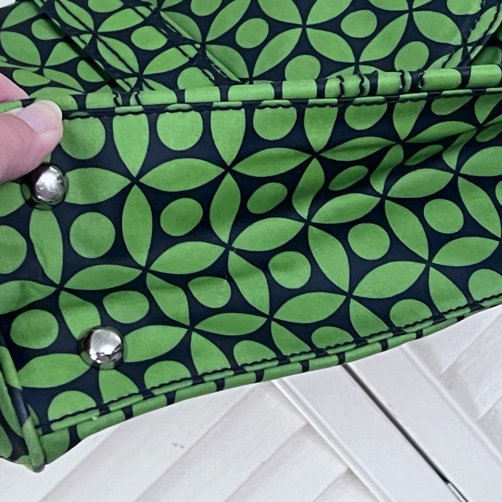 Green Geometric Pattern Shoulder Bag - image 7